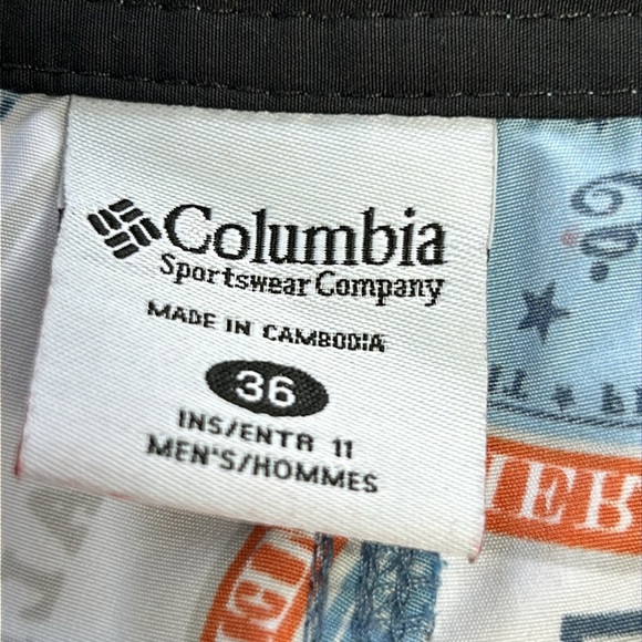 Columbia America Red Drum Ale print board shorts.  Men’s size 36 Waist. - Picture 3 of 15